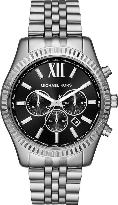 michael kors lexington silber herren|michael kors lexington silver.